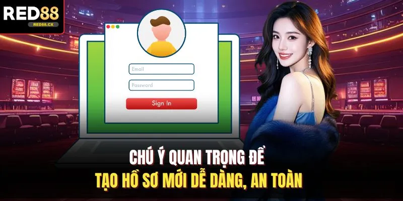 Chú ý quan trọng để tạo hồ sơ mới dễ dàng, an toàn
